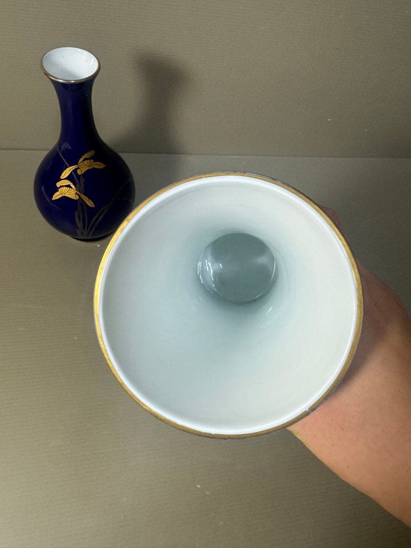 2626 香蘭社 金彩 花瓶 2客