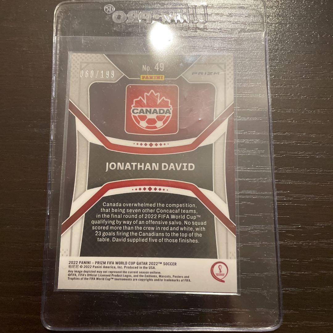 j david panini prizm Qatar RC 199シリ