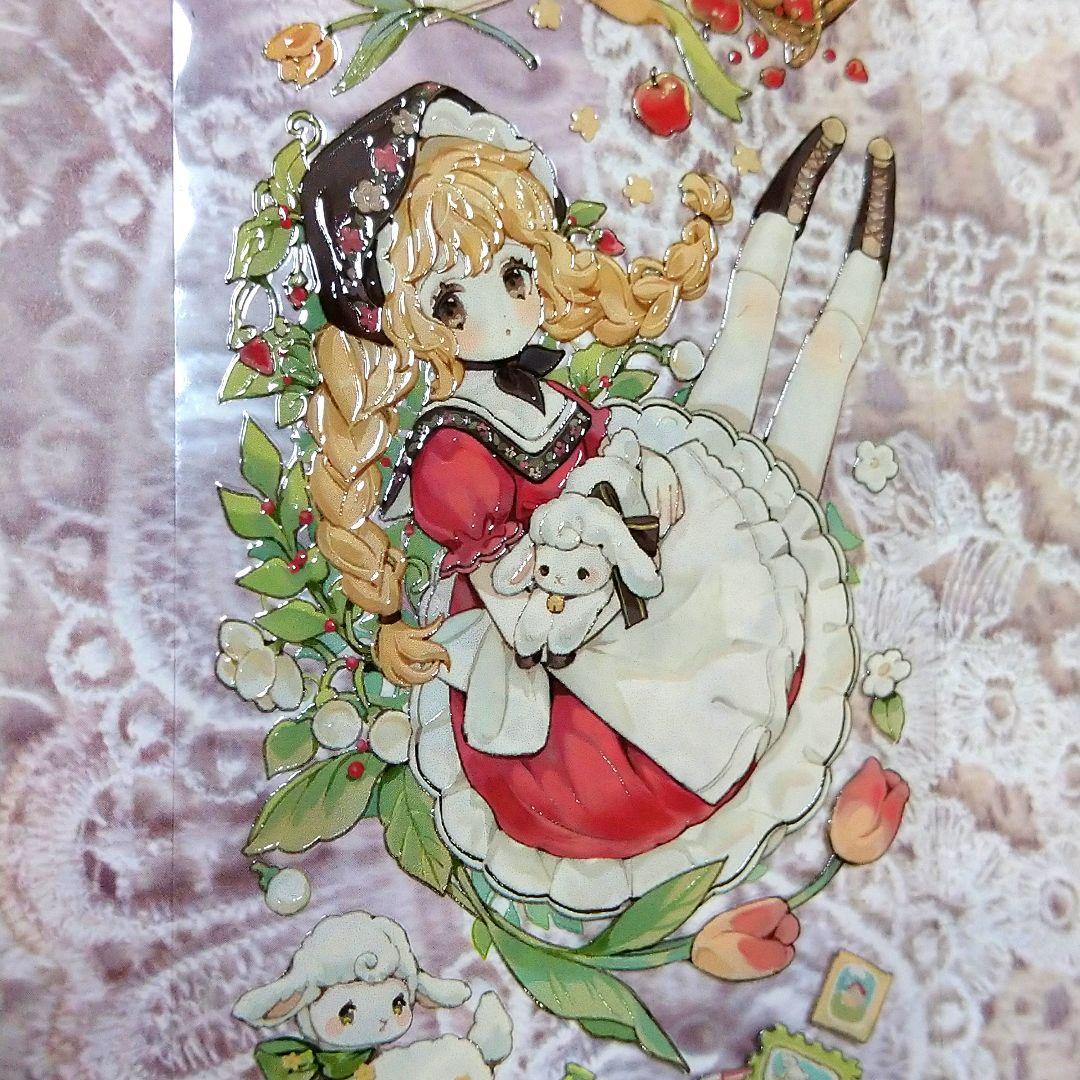 ✩再販✩J281＃田园牧歌(水晶)Shine切り売り海外人物マステ女の子