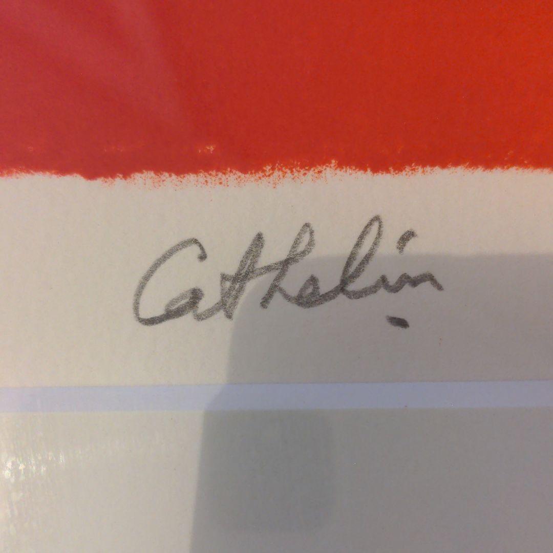 直筆サイン入り☆ベルナール・カトラン『赤いテーブルクロスの上の葡萄