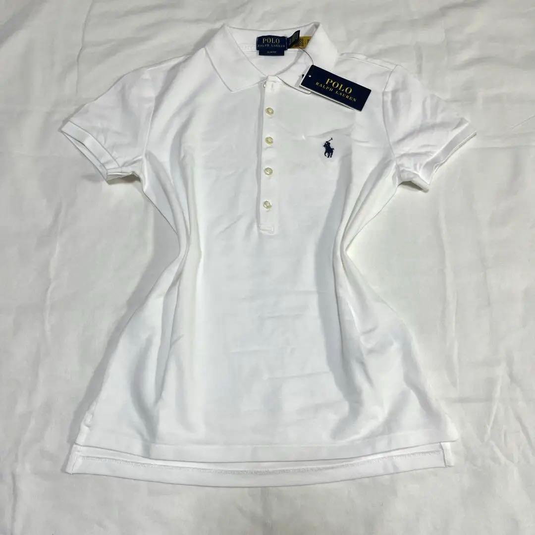 Polo Ralph Lauren スリムフィット ポロシャツ 半袖 ホワイト