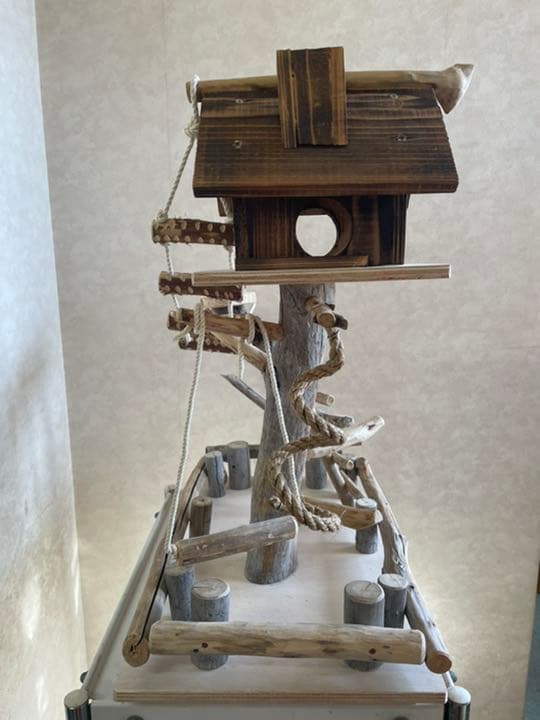 鳥インコ止まり木 流木バードアスレチック 大サイズバードジムバード