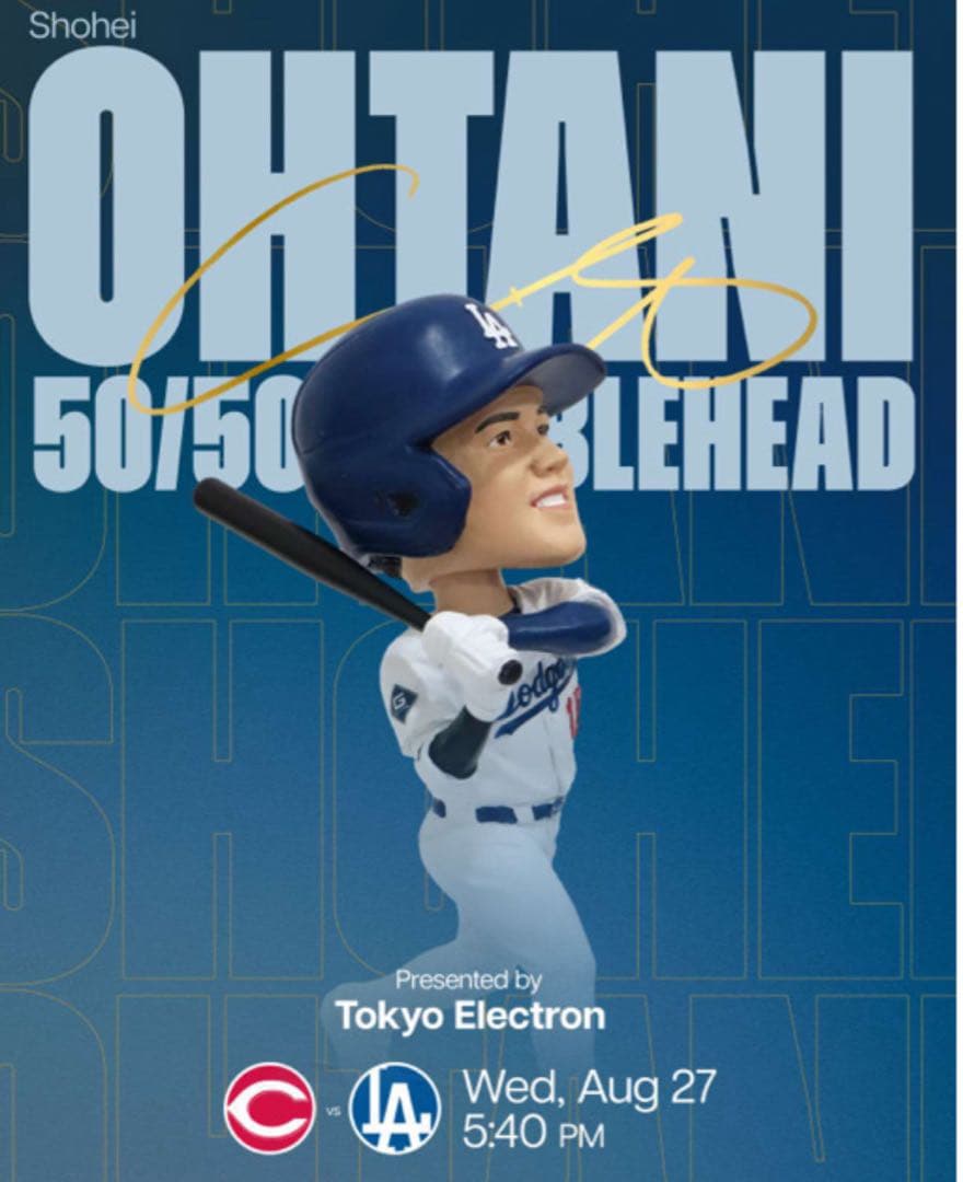 大谷翔平 50/50 バブルヘッド 来場者限定 スタジアム配布 冊子付き