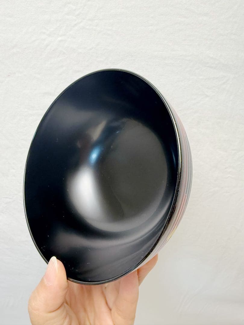 未使用 懐石道具 正法寺蒔絵 煮物椀 5客揃 内黒 和食器 汁椀 和食器 共箱