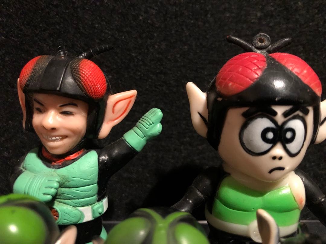 貴重 当時物 無版権 ソフビ 仮面ノリダー チビノリダー パチ物 とんねるず