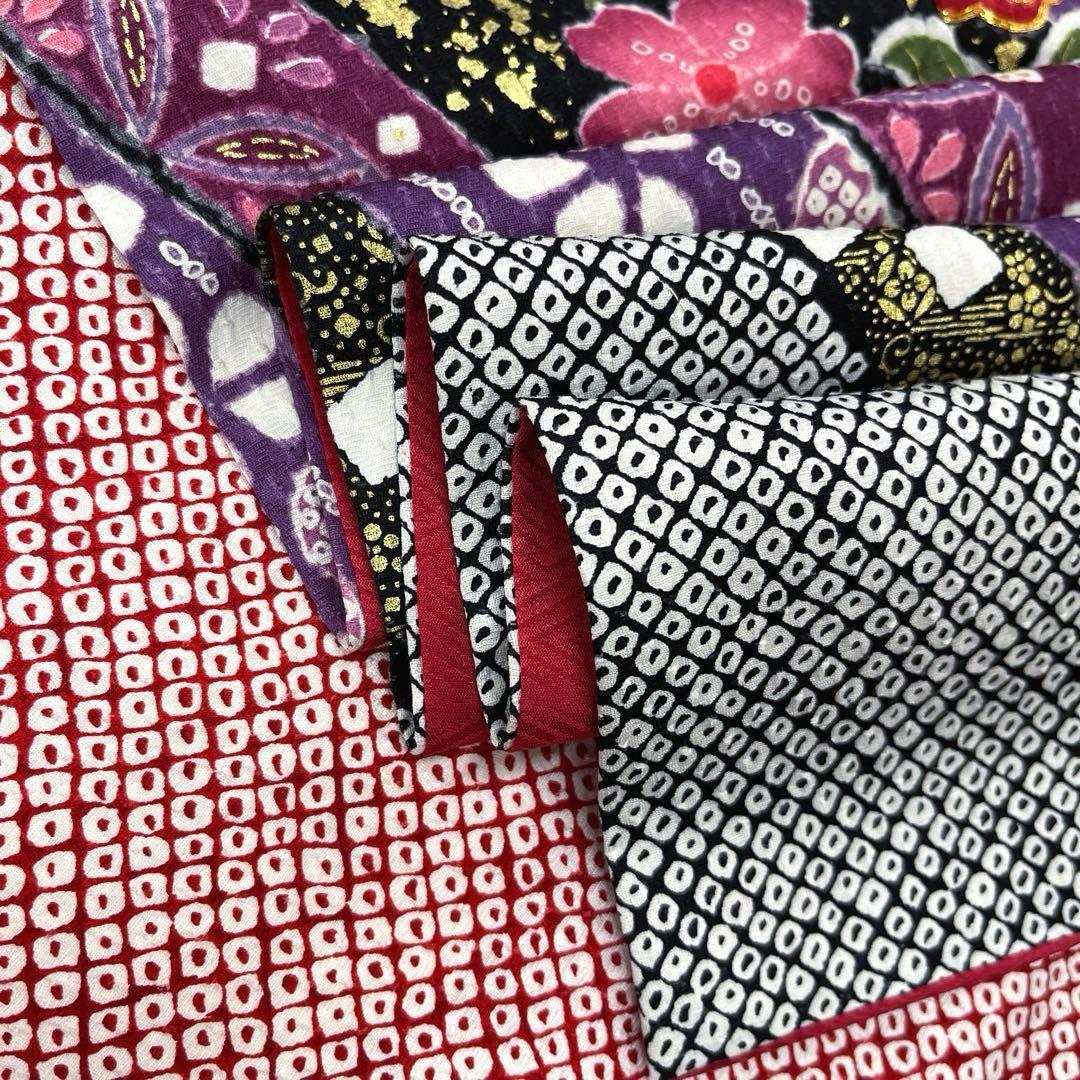 正絹 振袖 長襦袢セット古典柄熨斗模様トールサイズ ☆トールサイズ