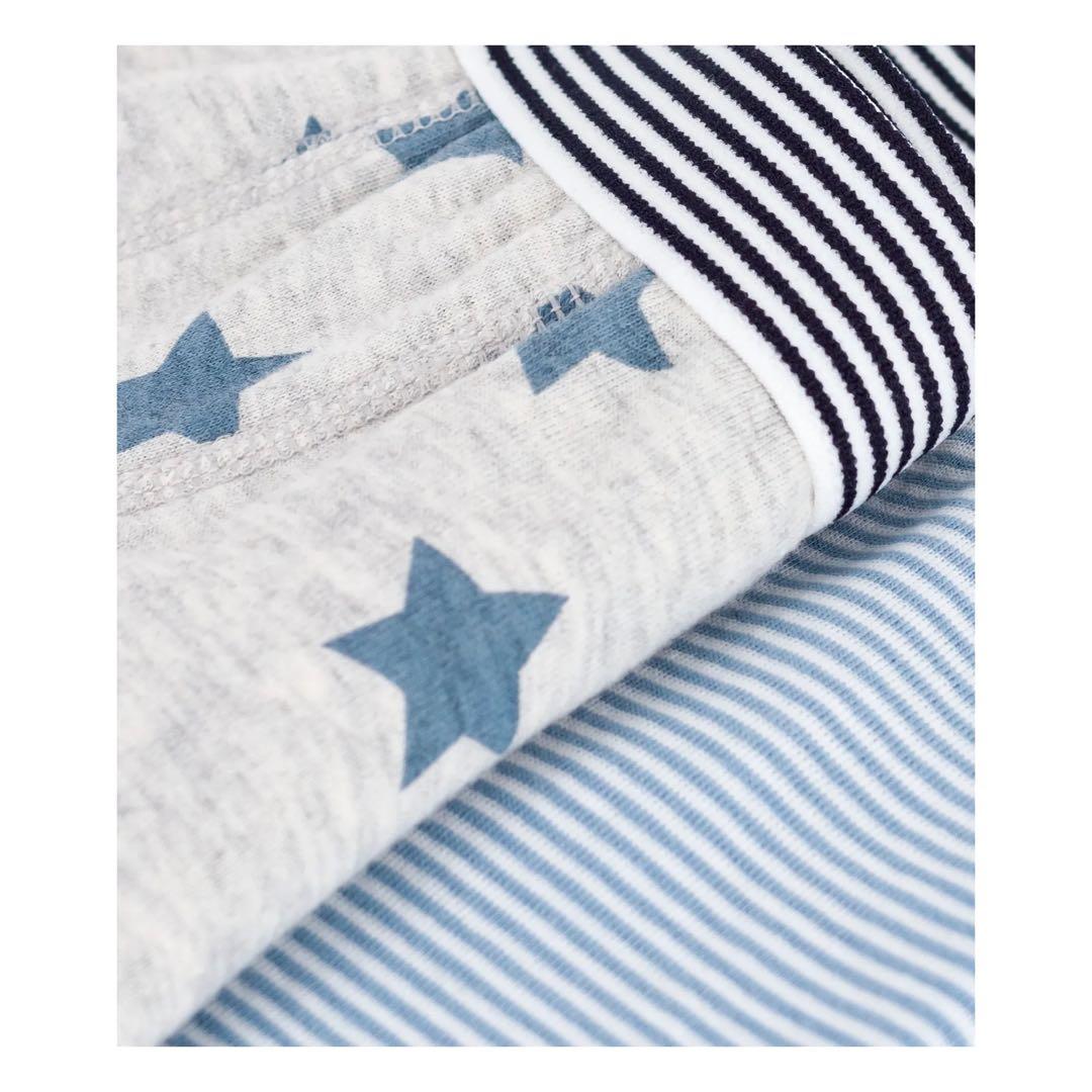 新品 未使用 プチバトー トランクス 2枚組 星 ミラレボーダー 12ans