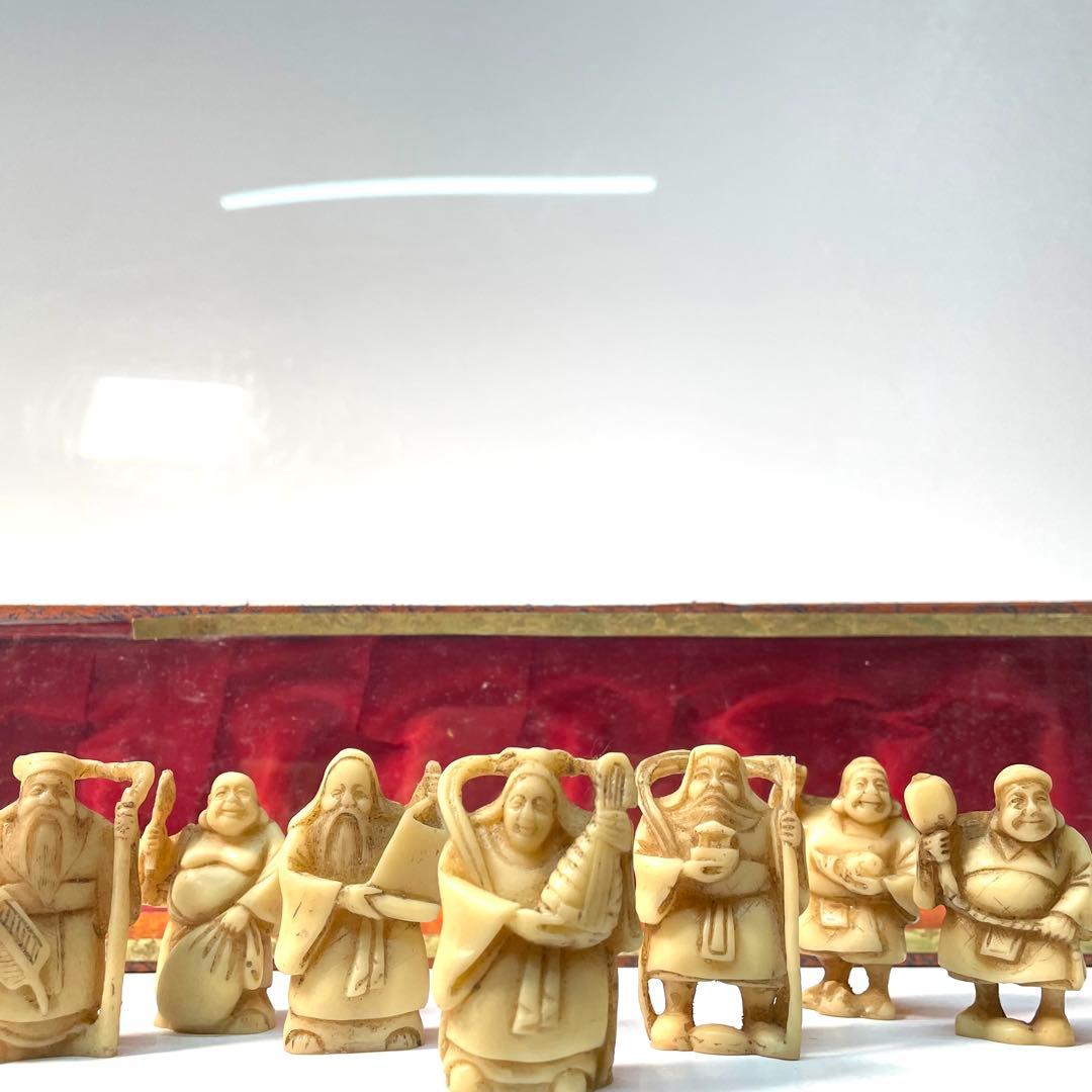 中國 置物 七福神 縁起物 置物 古美術 仏像 アンティーク 骨董 - メルカリ