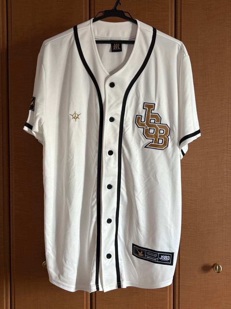 三代目 KINGDOM ベースボールシャツ 白 ホワイト