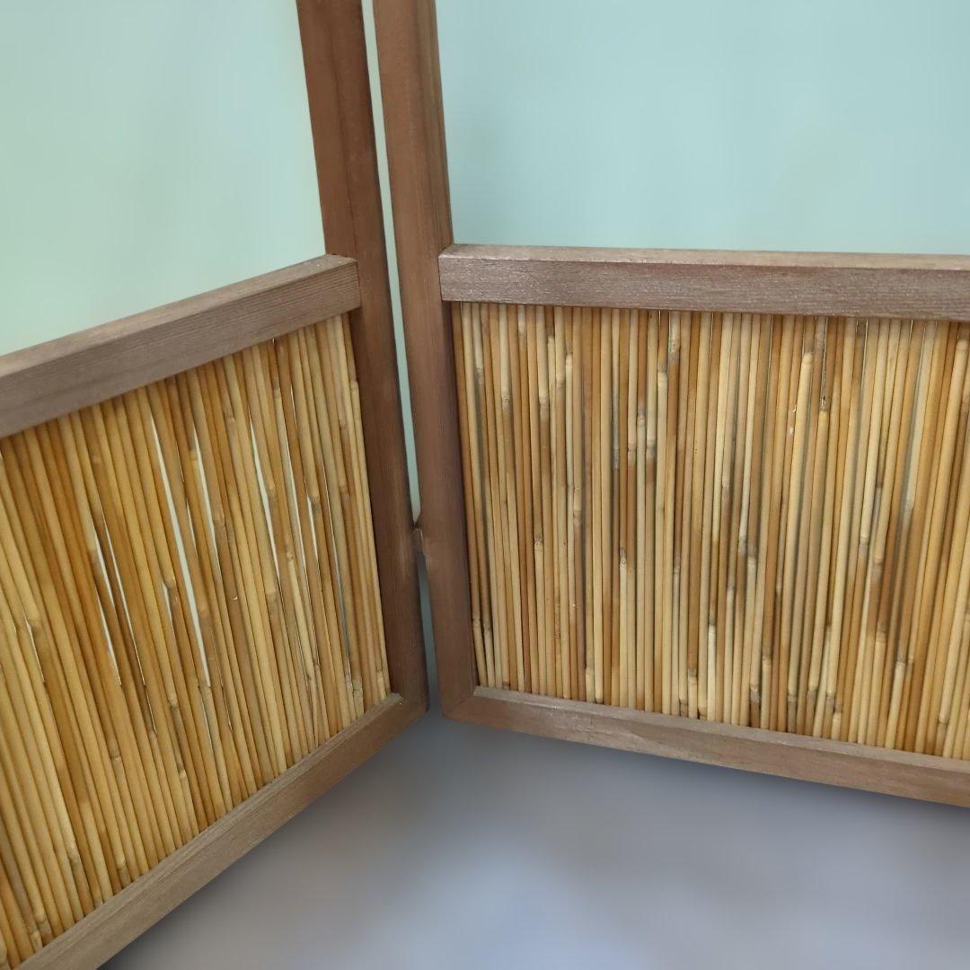 風炉先屏風 簾 透かし すだれ 衝立 間仕切り 茶道具 紙箱