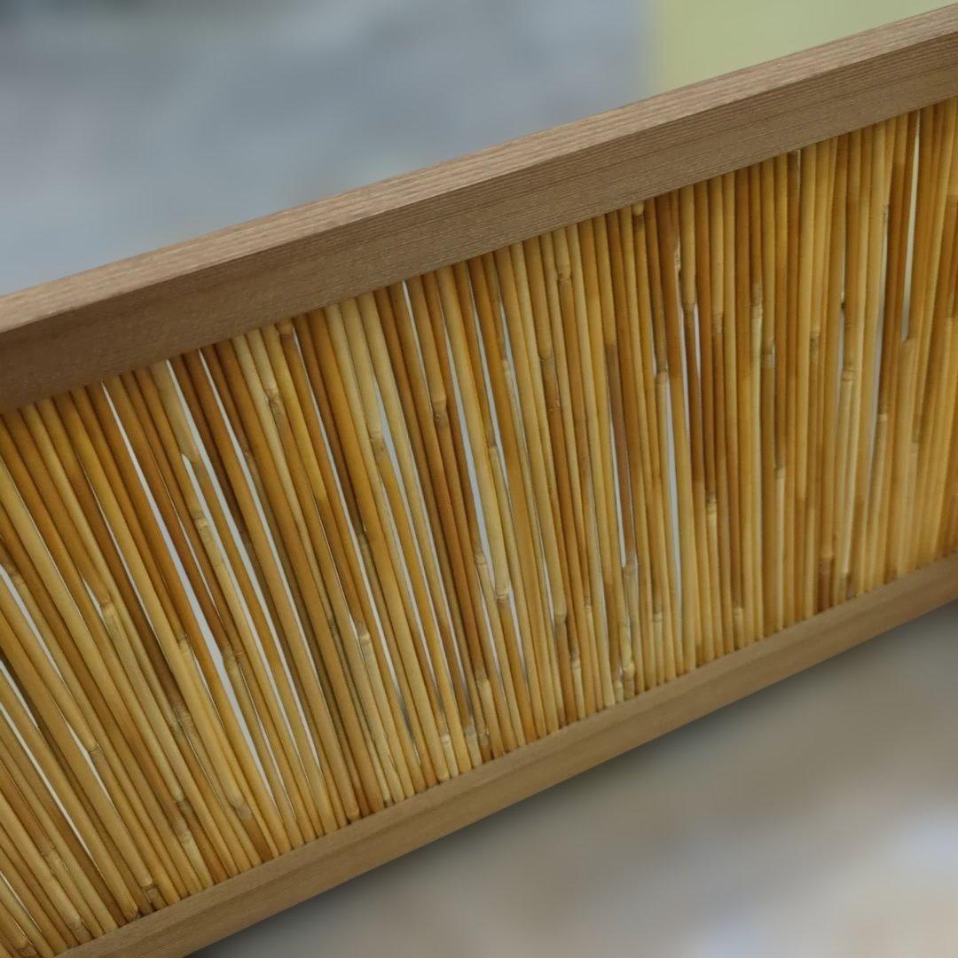 風炉先屏風 簾 透かし すだれ 衝立 間仕切り 茶道具 紙箱