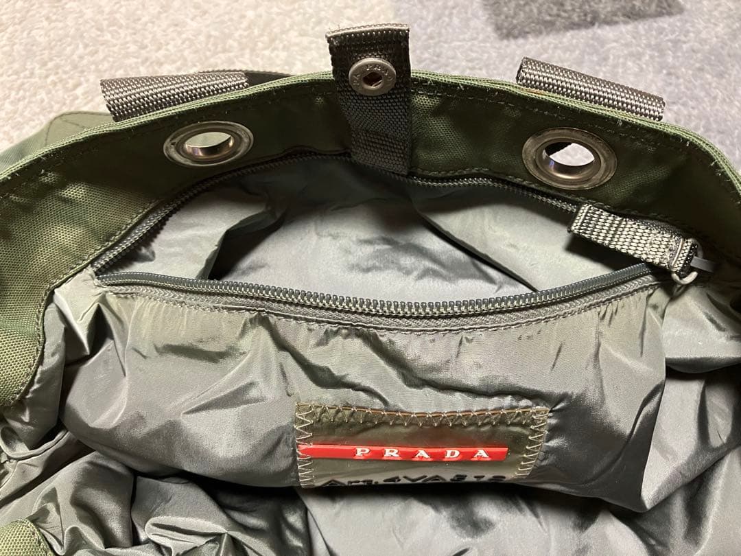 PRADA プラダ プラダスポーツ トートバッグ 2WAYグリーン 4VA512