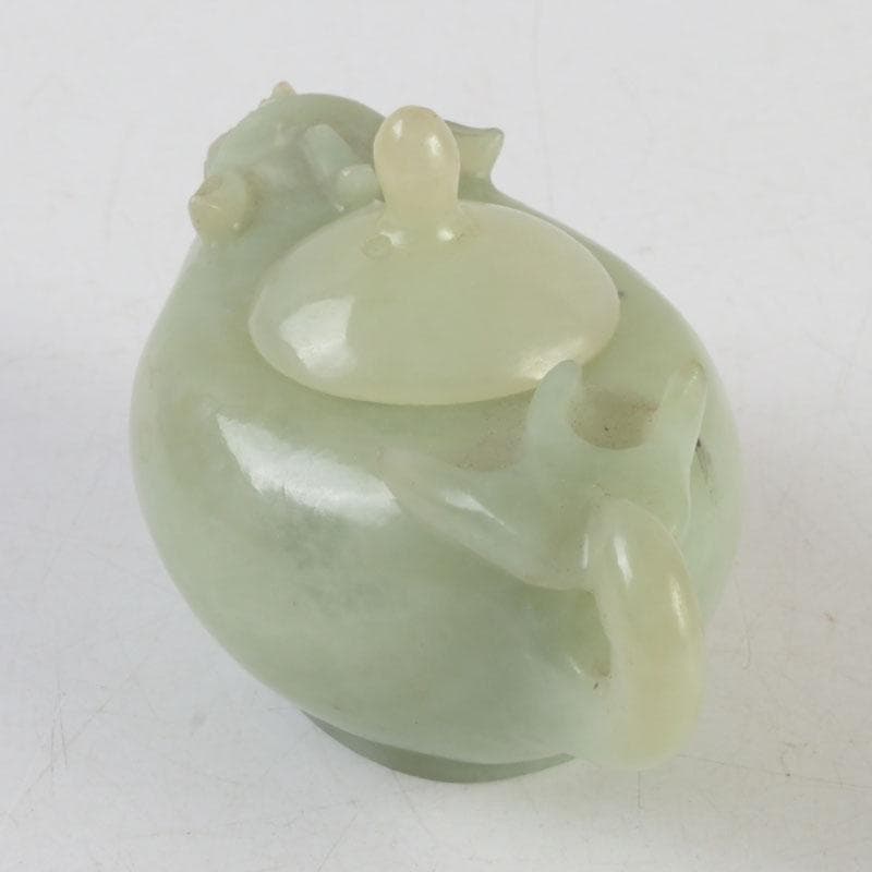 中国 書道具 玉石彫刻 神獣刻 水滴 V 9592