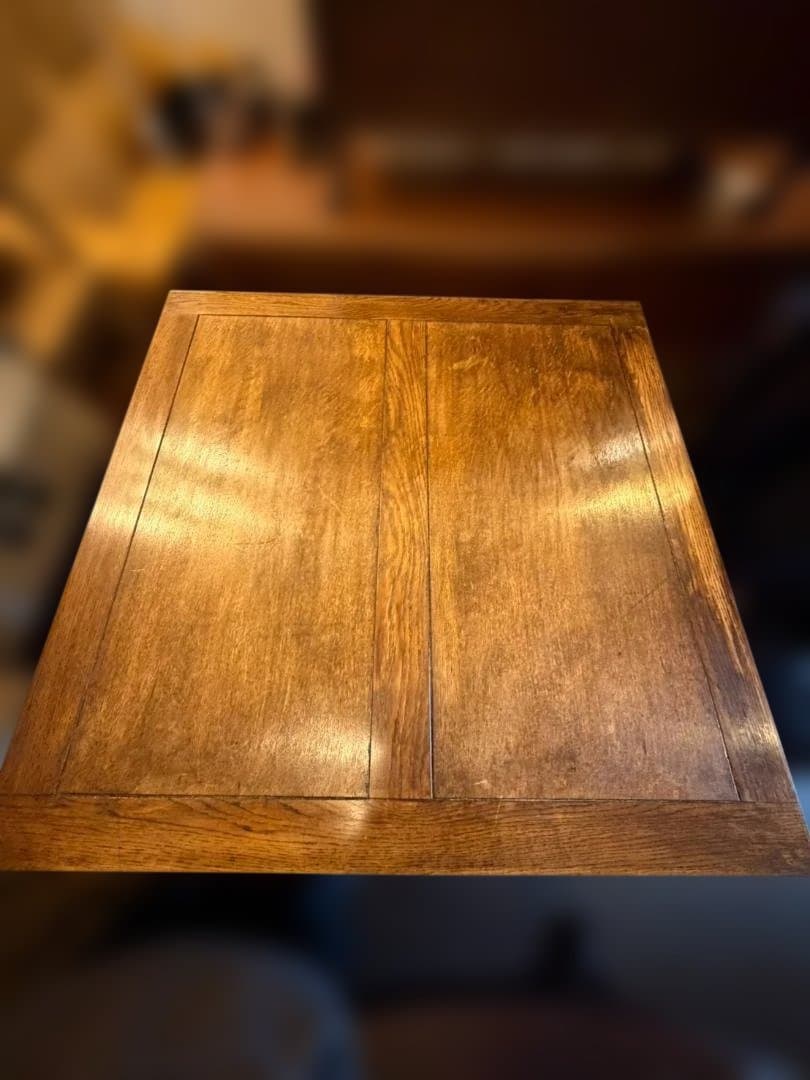 伸縮ダイニングテーブル91cm〜151cm 木製 アンティーク　エクステンション