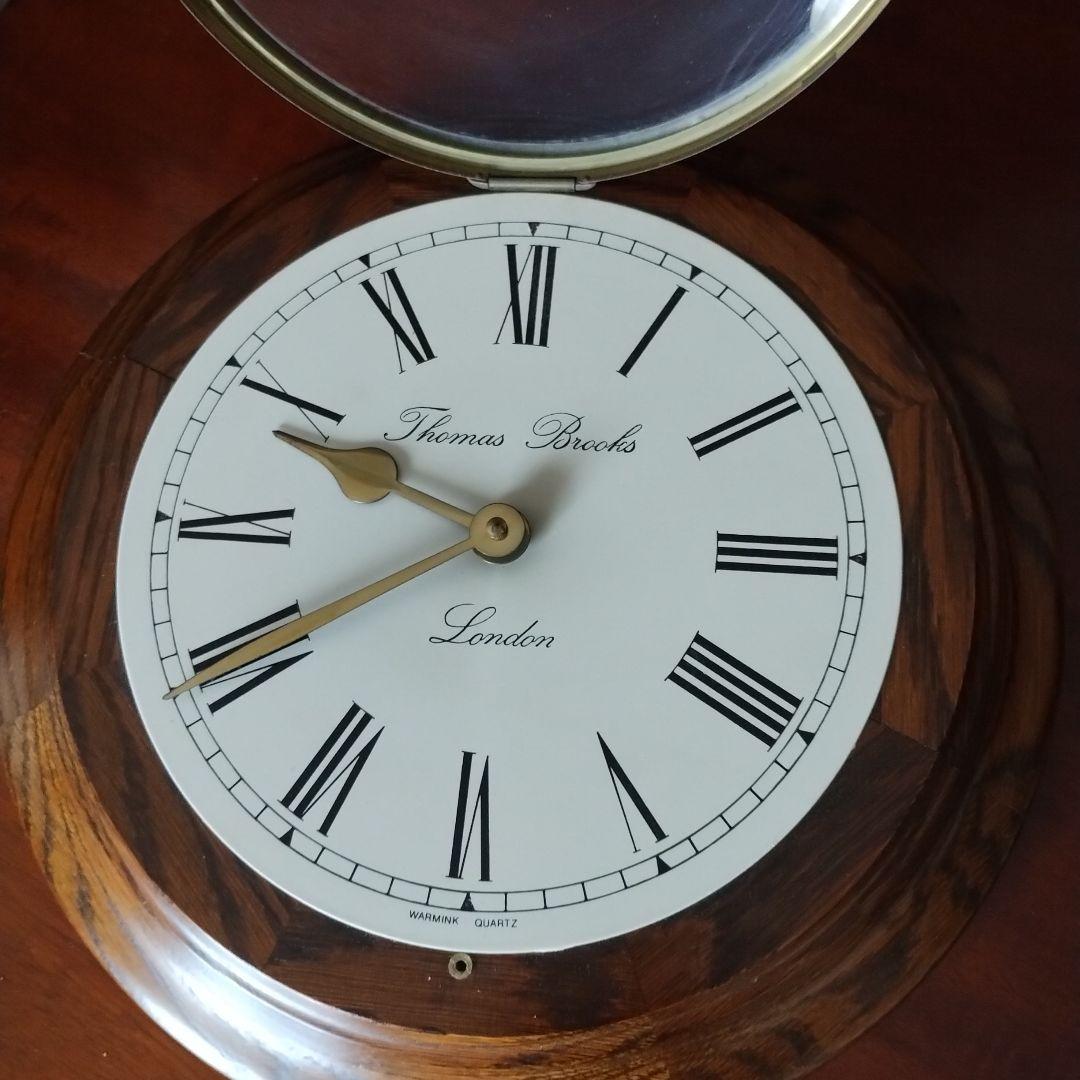 星*様 THOMAS BROOKS　LONDON　掛時計　クォーツムーブメント
