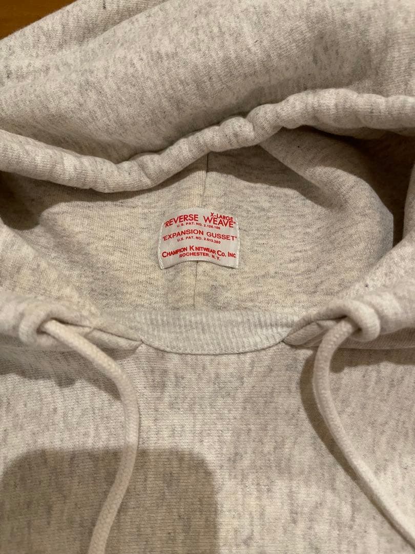 チャンピオン 復刻 後付けパーカー 無地 リバースウィーブ Champion