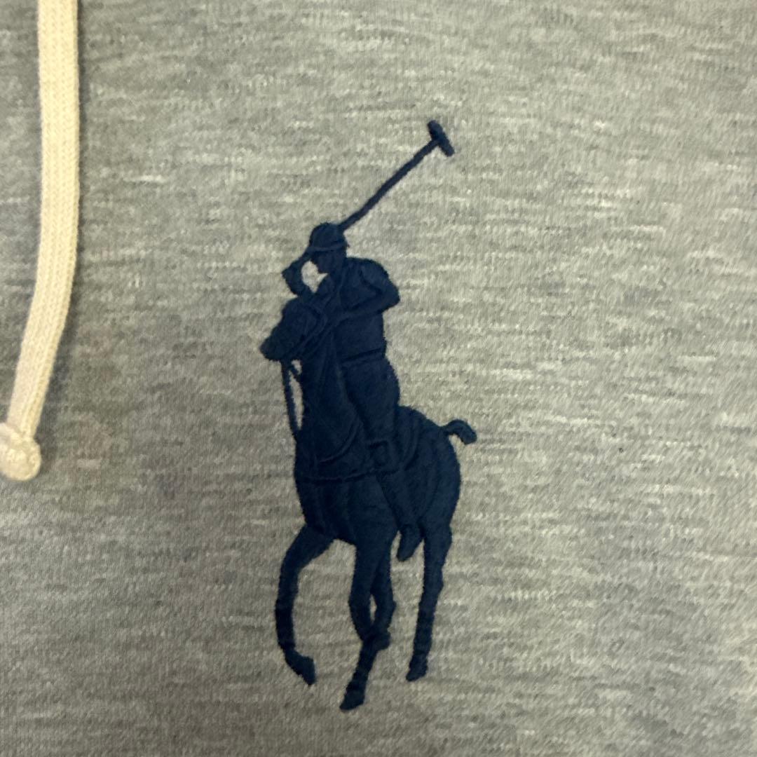 Polo Ralph Lauren グレー フルジップパーカー ビッグポニー S