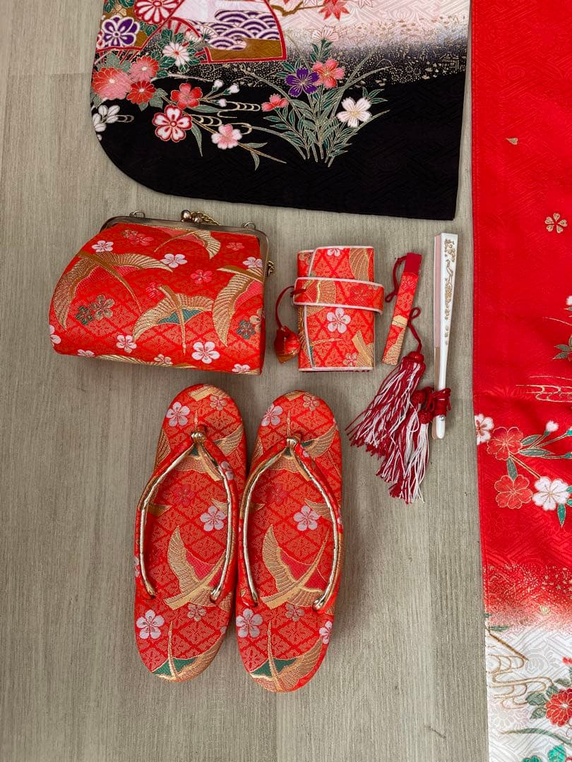 七五三　7歳　女の子　着物と小物セット