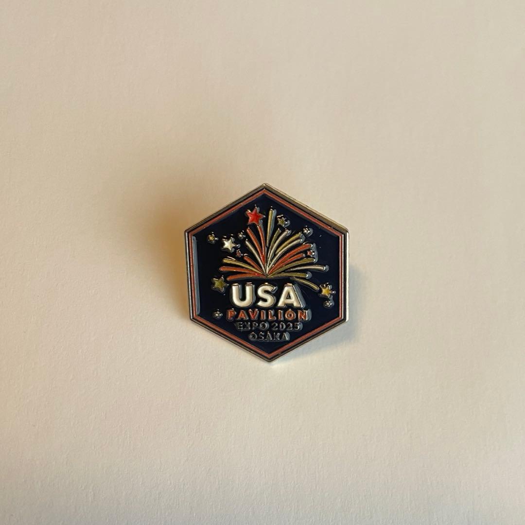超激レア非売品 万博USAパビリオン限定 2025 独立記念日ピンバッジ
