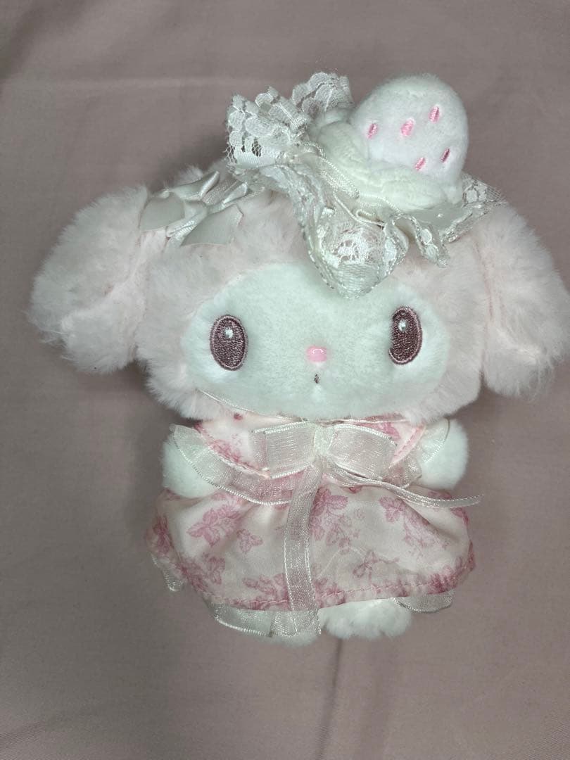 白いちごマイメロマスコット マイメロディ 白いちごのティータイム