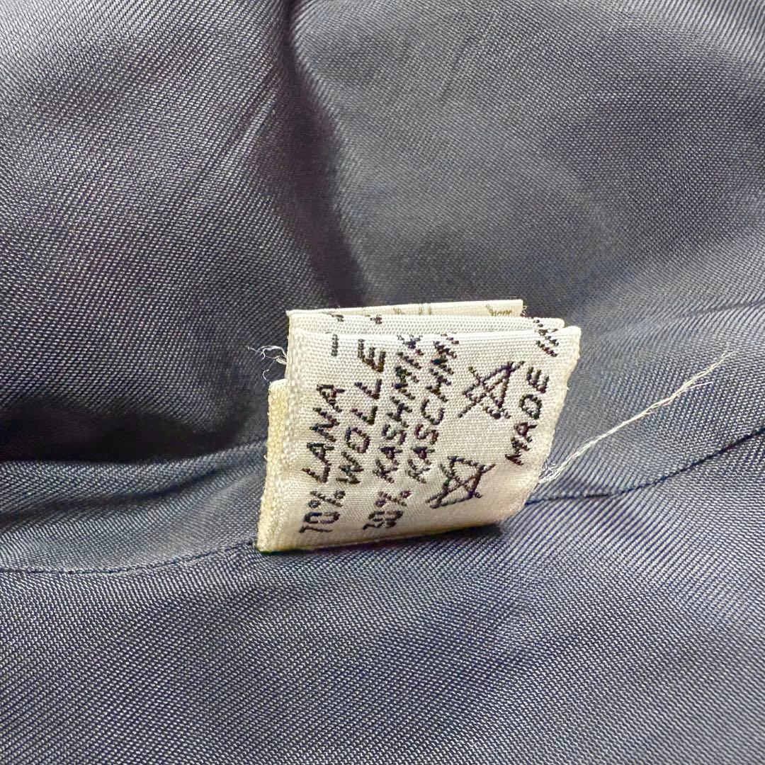 ヘルノ カシミヤ混 ヴィンテージ 裏スカーフ柄 シルク ウール