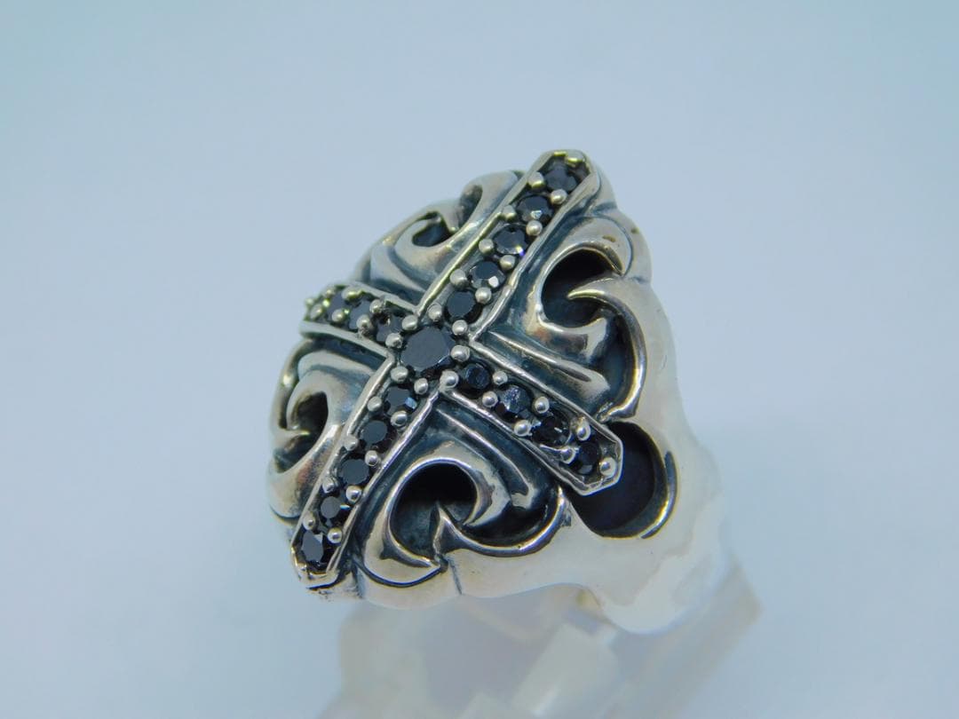 21号　新品　ナチュラルボーンアディクション　クロス　リング　指輪　ブラック