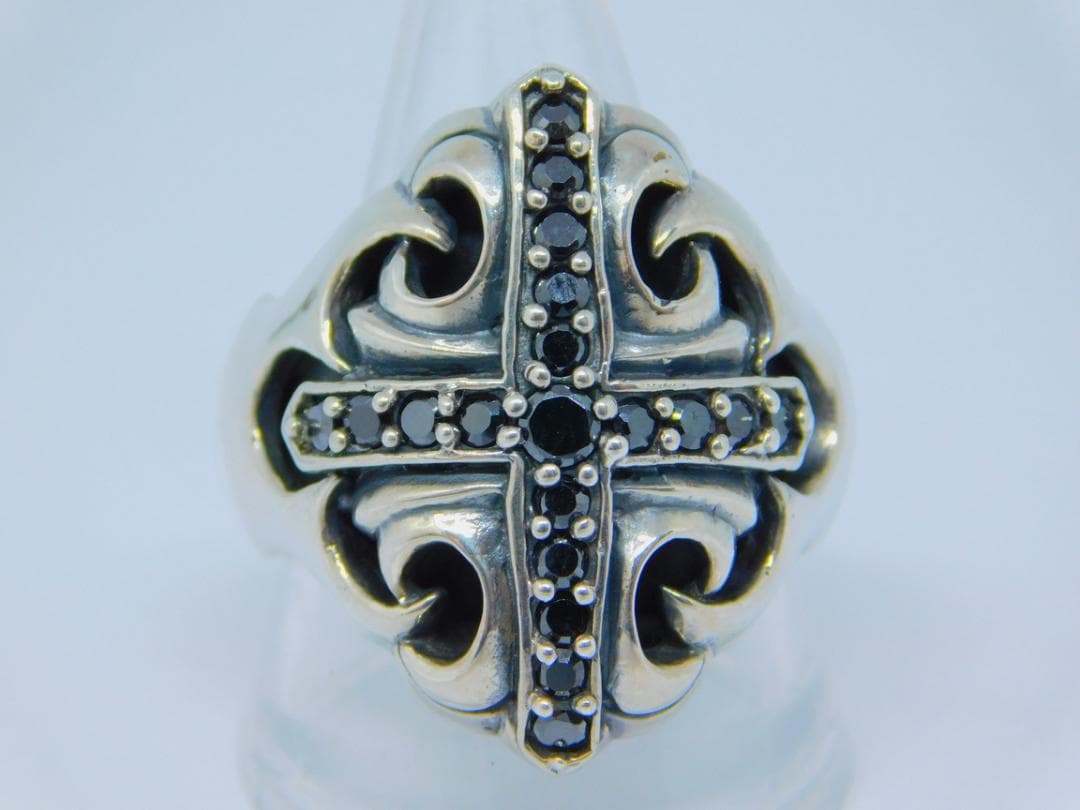 21号　新品　ナチュラルボーンアディクション　クロス　リング　指輪　ブラック