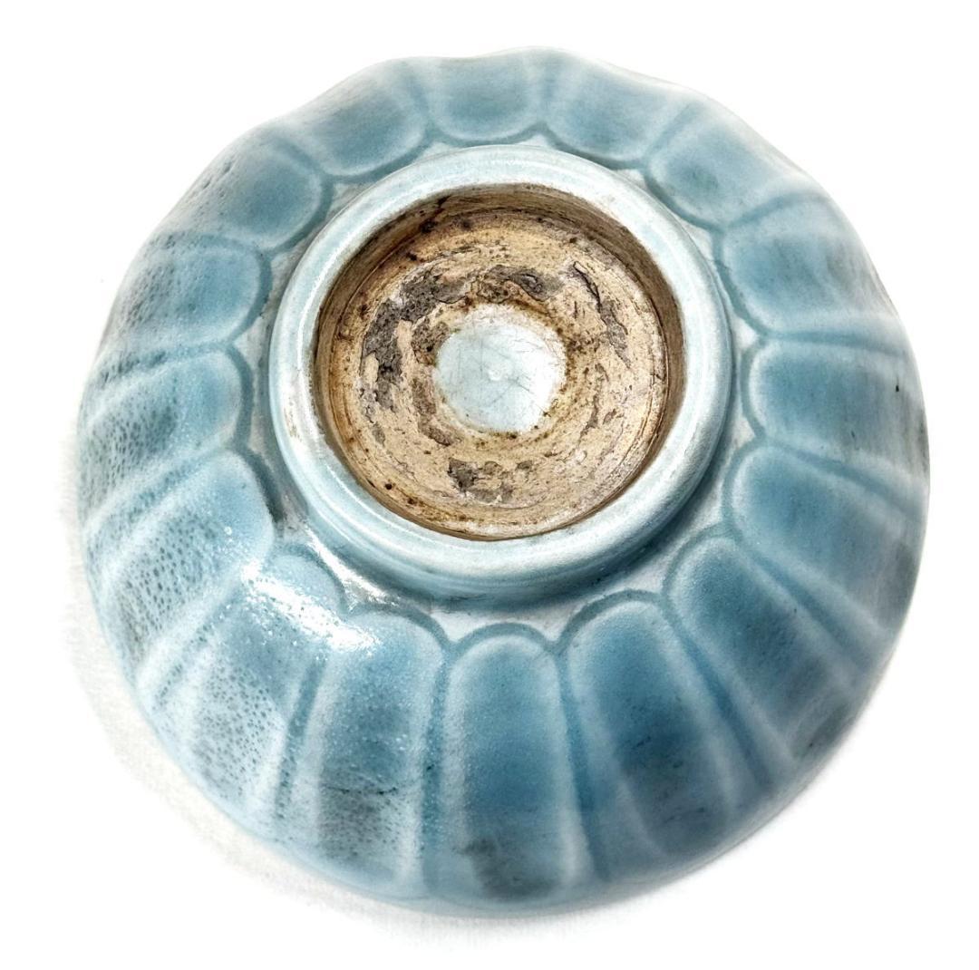 宋時代 龍泉窯青磁茶碗 箱付 時代品 伝世品焼物 歴史唐物 ウブ品WWTT324