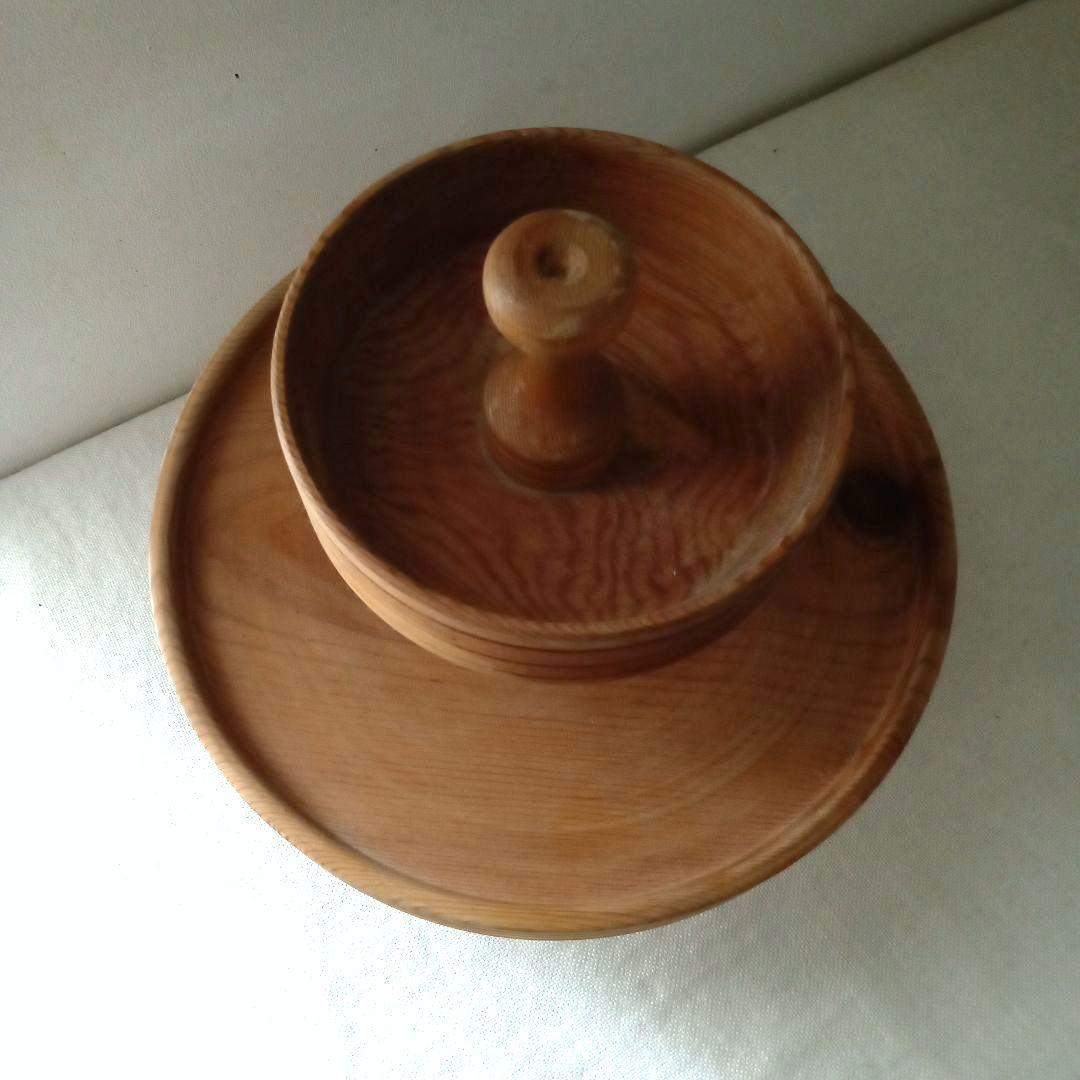 木製2段トレー スウェーデン ハンドメイド 北欧 ヴィンテージ