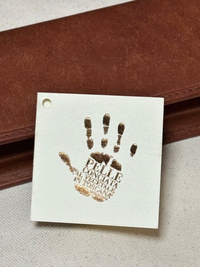 極美品】プエブロレザー フラップ式ペンケース 本革 ブラウン 文房具