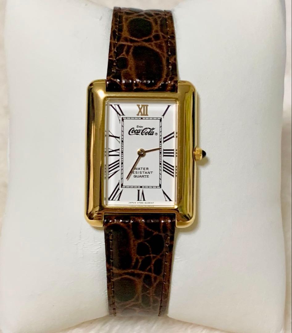 コカコーラ Coca-Cola レクタンギュラー ヴィンテージ メンズ 腕時計