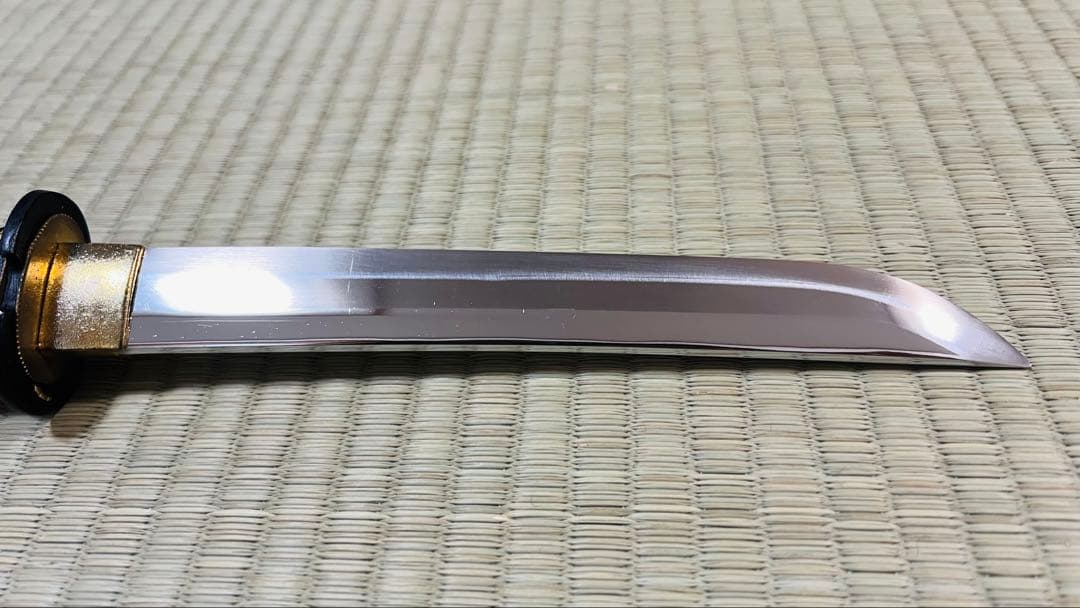 模造刀 拵え 短刀 二重刃文 御守刀 出鮫柄 儀礼刀 居合刀 251012-2