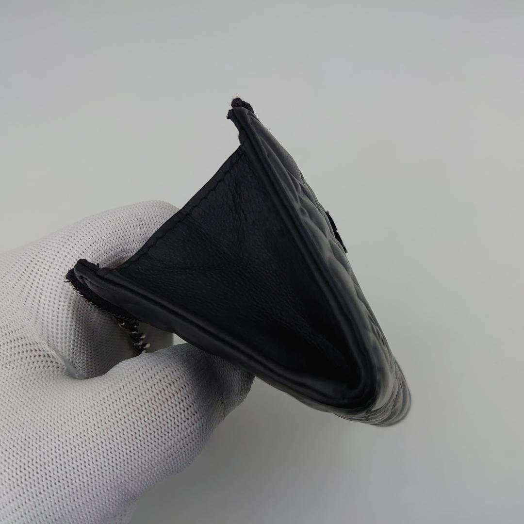 【美品】シャネル　カメリア　カードケース　L字ラウンドファスナー　1182