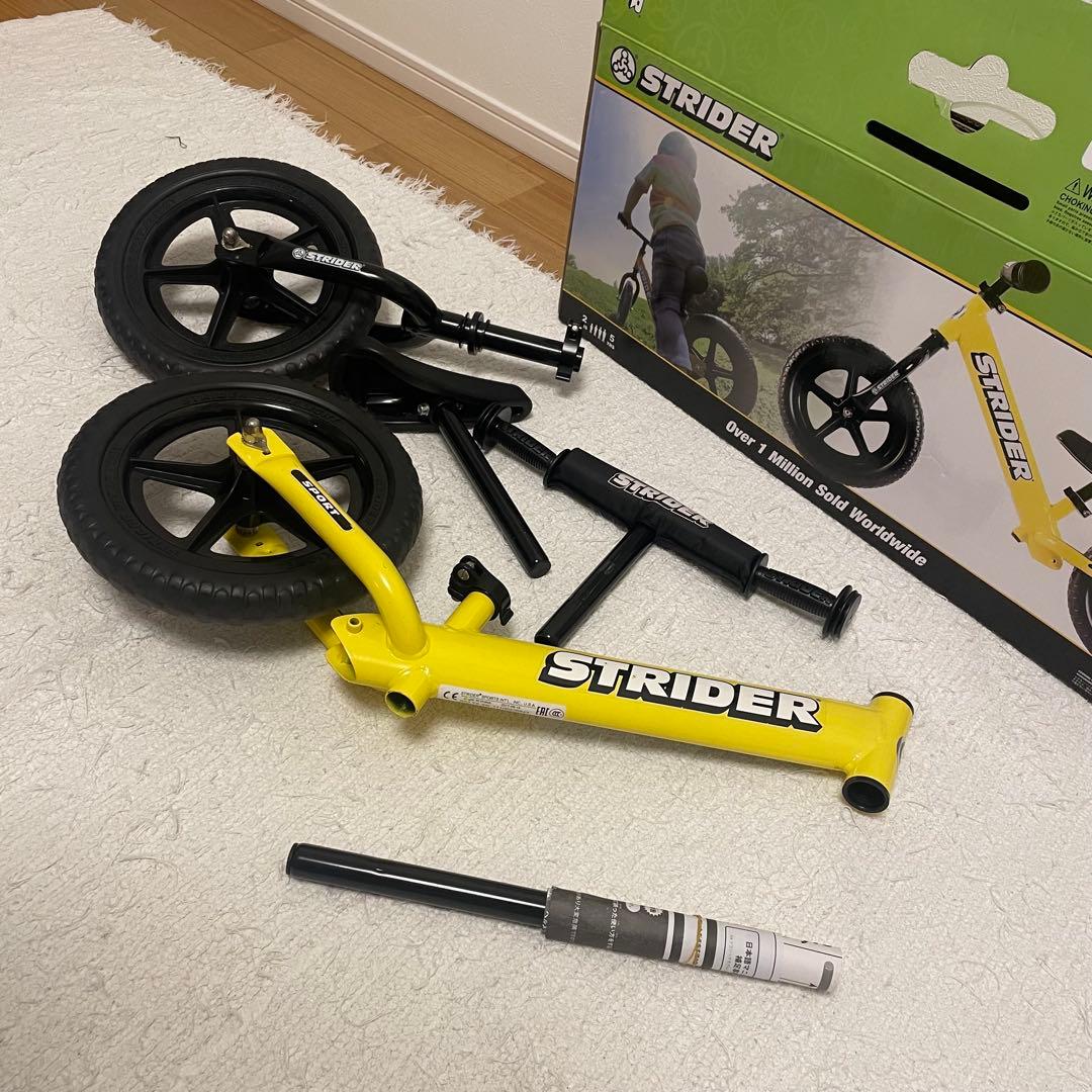 【STRIDER SPORT】12インチ キックバイク 箱・サポーター付!