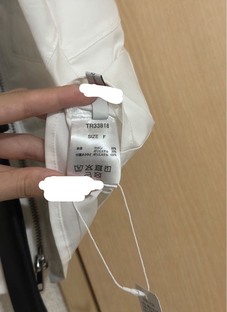 トップス THEREDTHREAD S tie shirt cropped