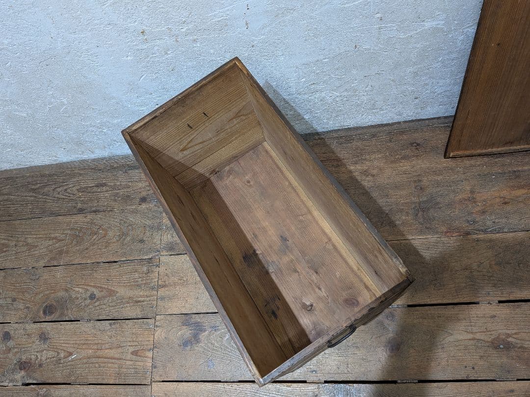 1123 ビンテージ 引き出し付き 収納箱 木箱 ケース 古家具 古道具