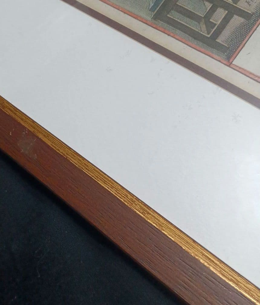 額装品 古典版画 18世紀 ディドロー 百科全書 「銅版印刷」 極美品