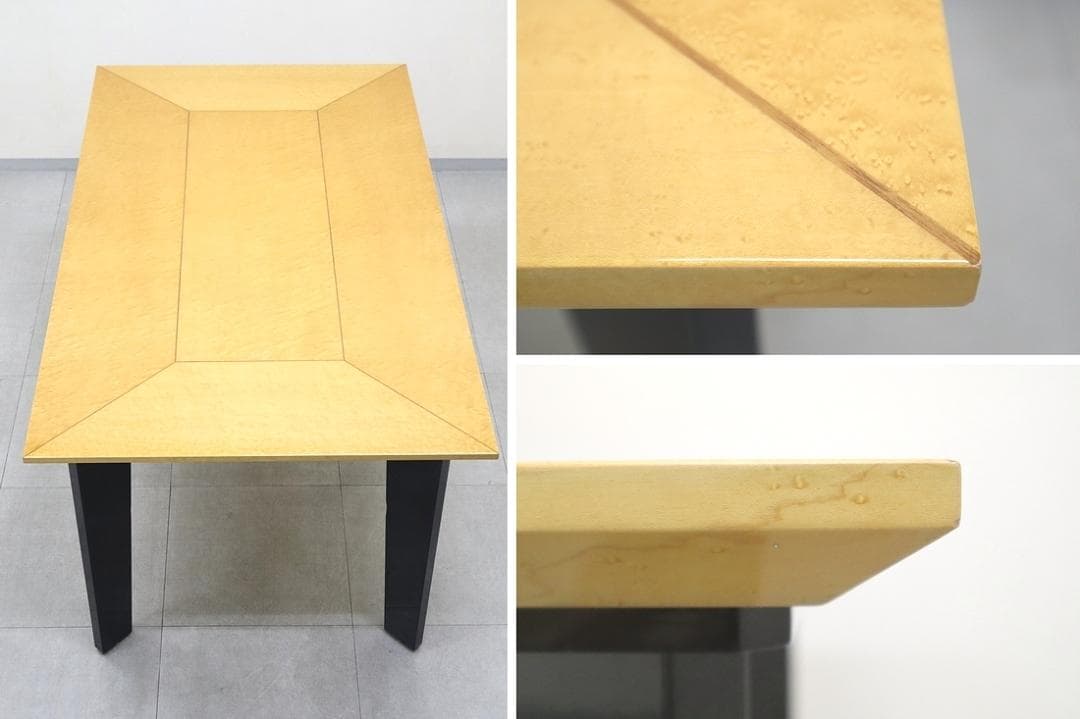 IDC大塚家具 スプレンダー 最高級 バーズアイ メープル ダイニング テーブル