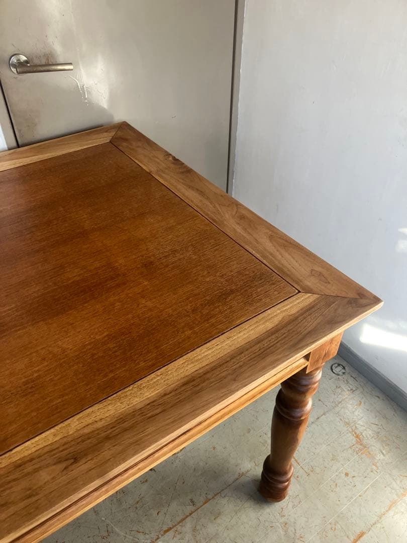 Ichino オールドチーク　ダイニングテーブル　無垢材