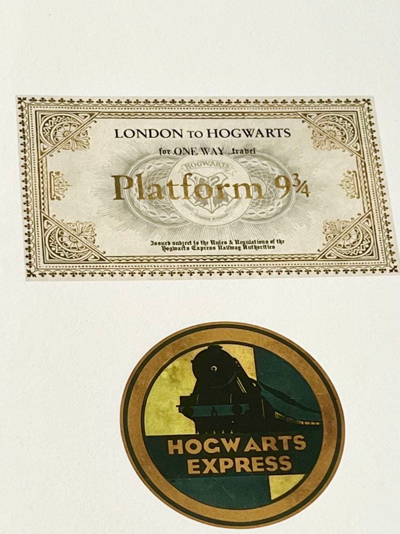 ハリーポッター ミナリマアートプリント ボグワーツ特急チケット 荷物
