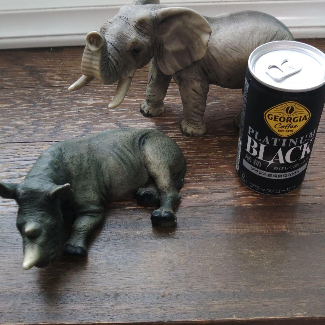 彫刻 のサイ 37年前にグアムで購入 石のように固い素材