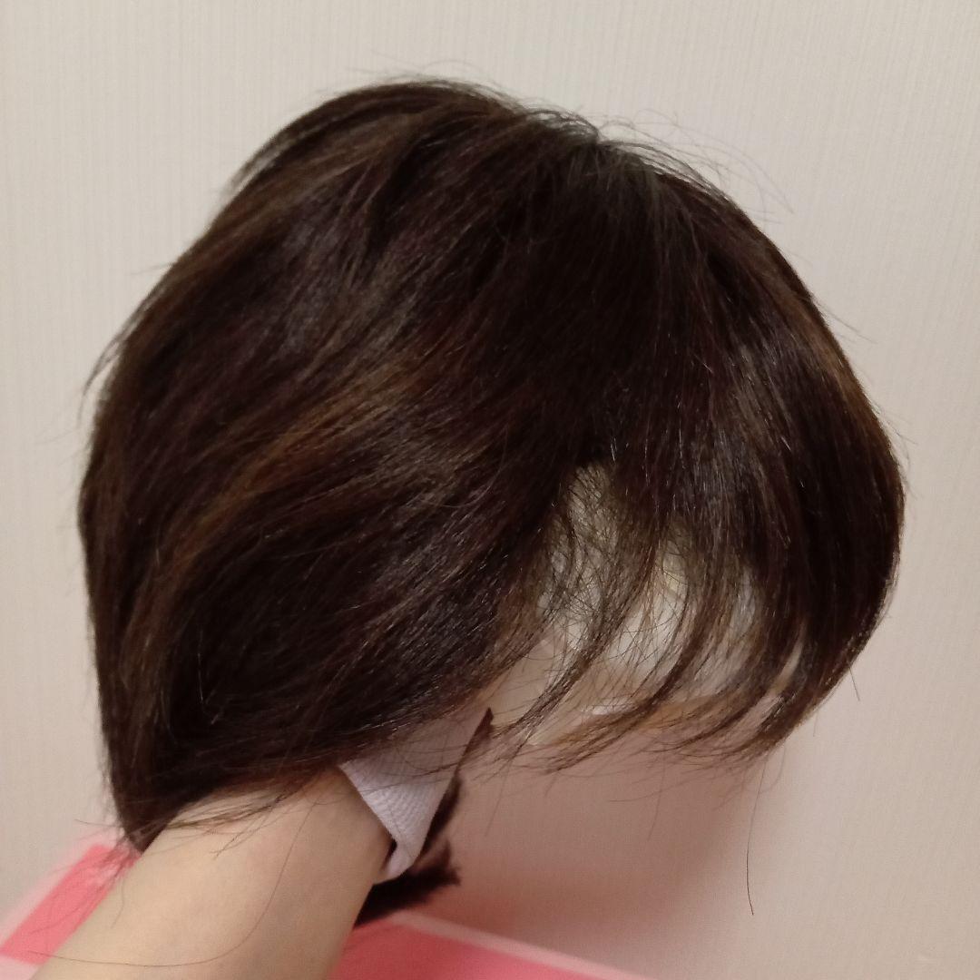 【タグ付】ラパンドアール リュネール ウィッグ 高級人毛使用 ナチュラルブラウン