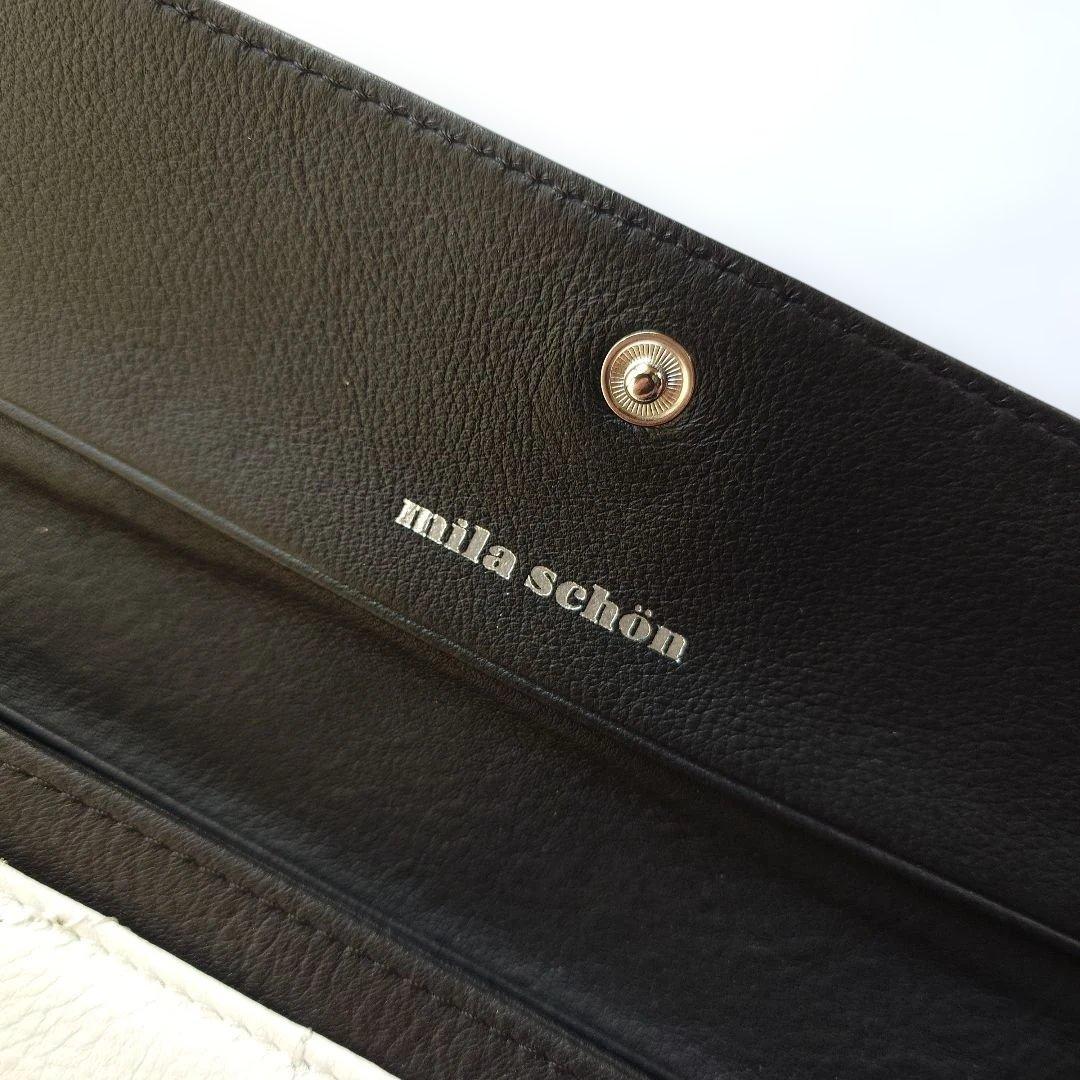 新品未使用 ミラショーン ツートン 三つ折り財布 長財布