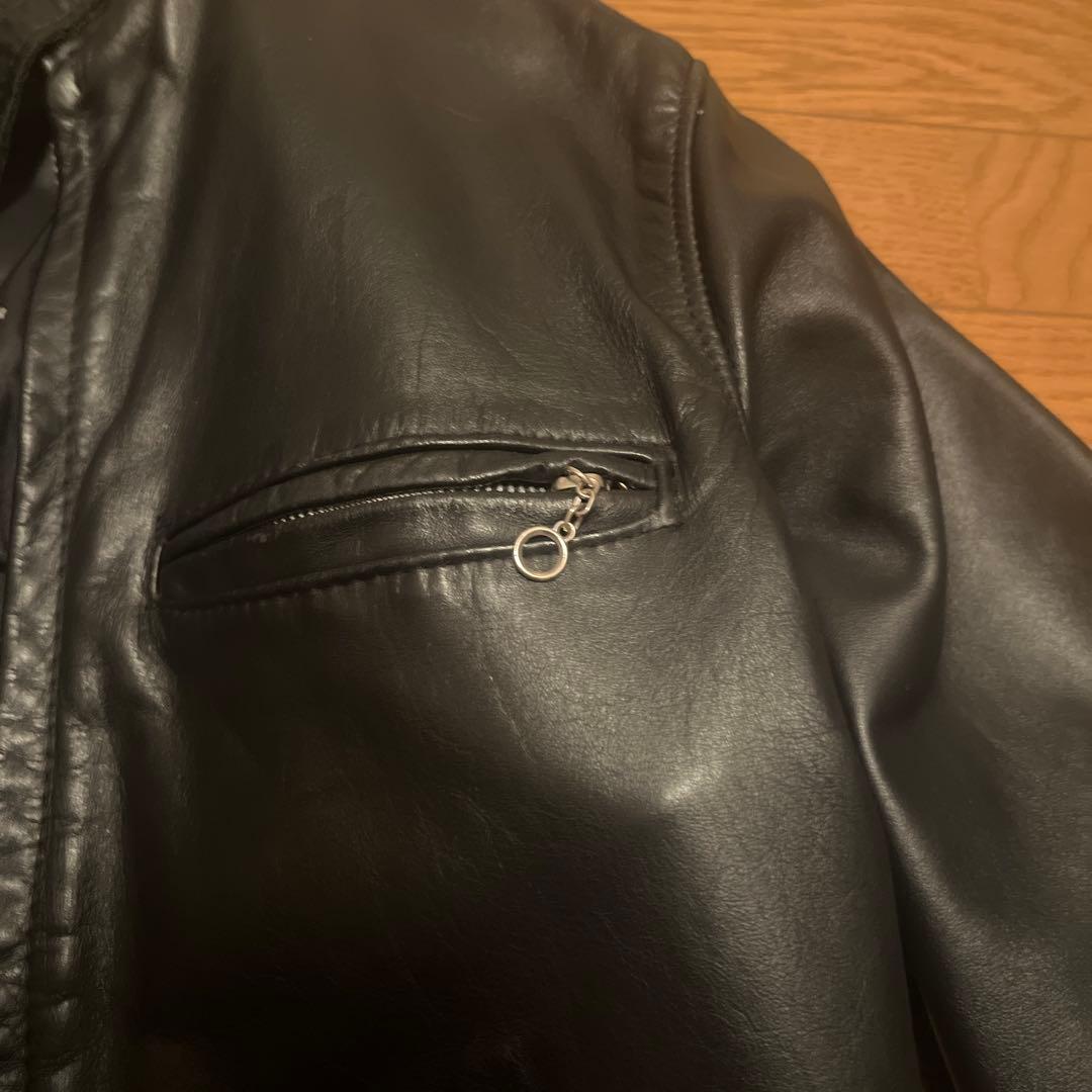 ハ*b様 Schott シングルライダースジャケット 定価18 サイズ34