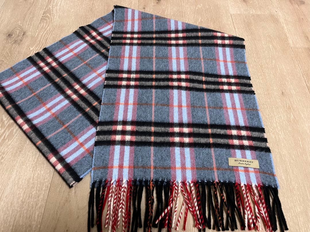 安く 買う 方法ファッション - BURBERRY バーバリー マフラー カシミア