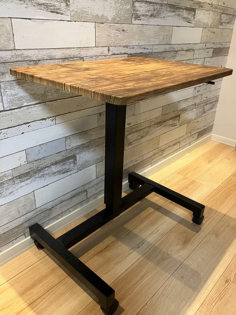 【送料込み】昇降デスク 幅70スタンディングデスク ヴィンテージカラー