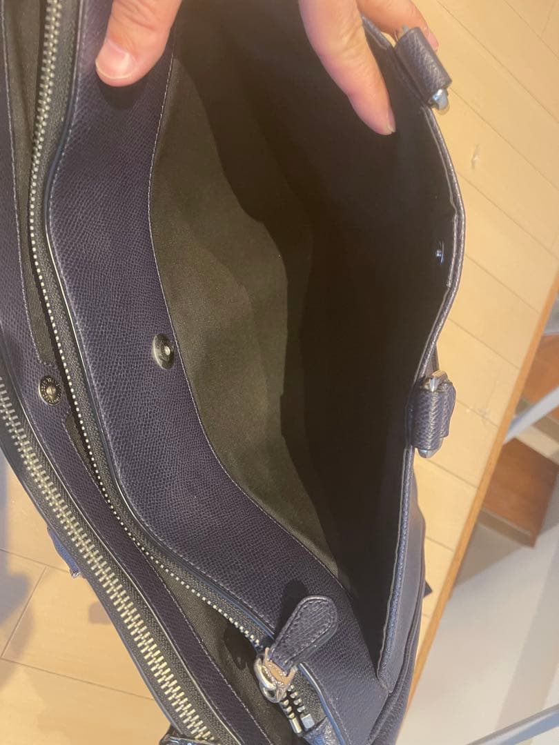 k*9様 COACH ネイビー ビジネスバッグ