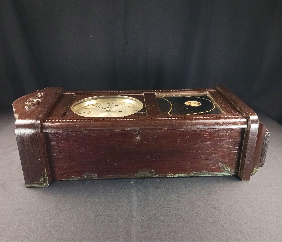 アンティーク 柱時計 壁掛け時計 振り子 ゼンマイ式