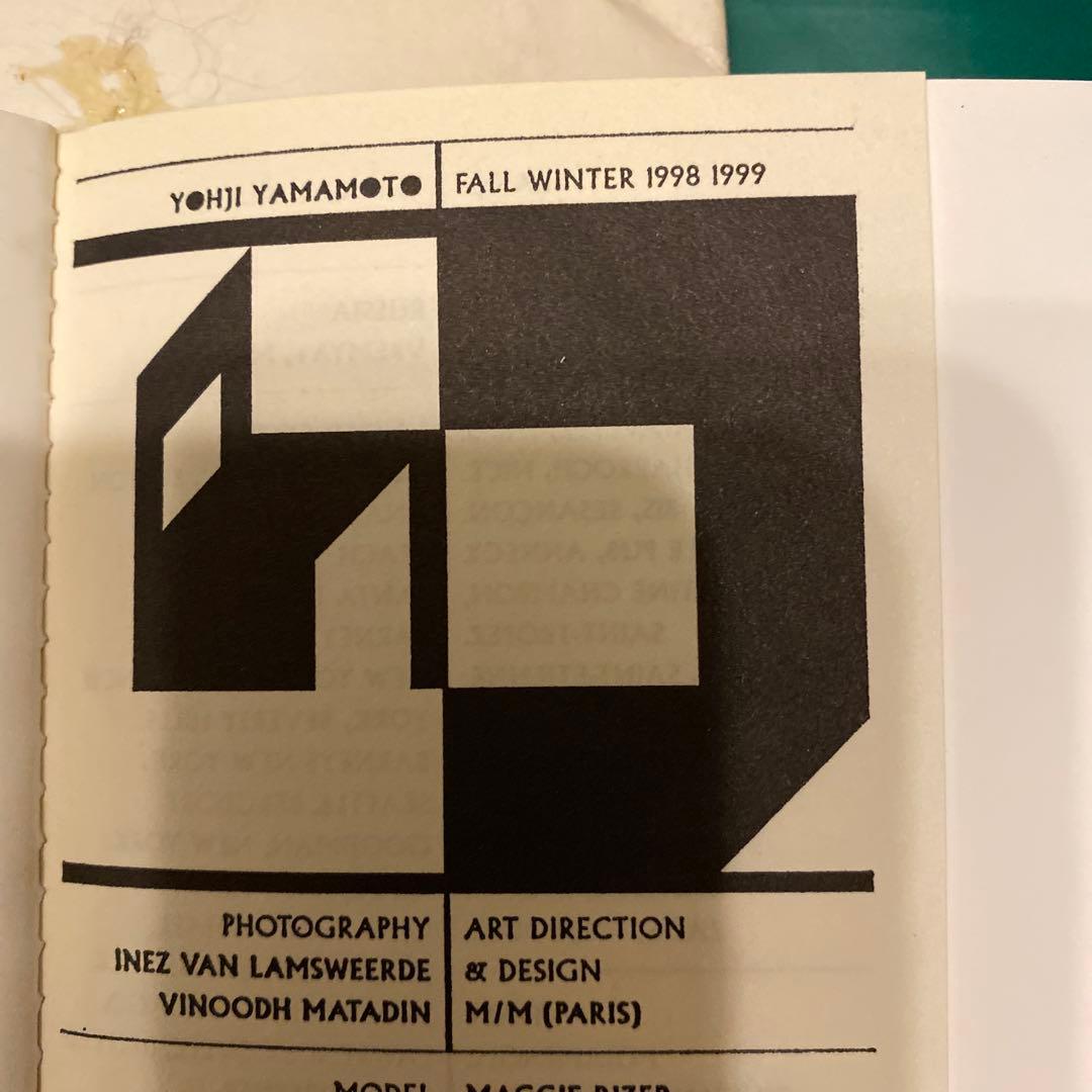 ヨウジヤマモト : 1998-1999秋冬 : ルックブックー希少 希少】ヨージ