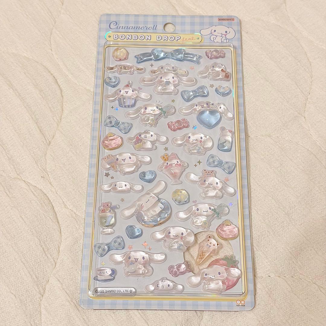 正規品 サンリオ ボンボンドロップシール 第1弾(3種)＆第2弾(3種)セット